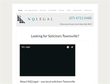 Tablet Screenshot of nqlegal.com.au